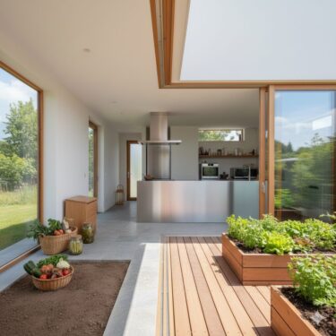 【設計】『食卓と土の距離がゼロの家』